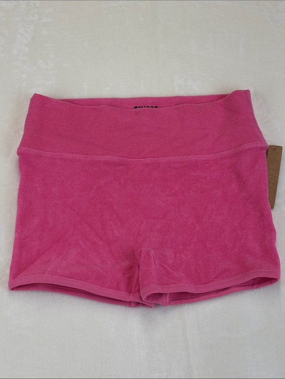SKIMS Pink Terry Lounge Seamless Shorts NWT Size S/M